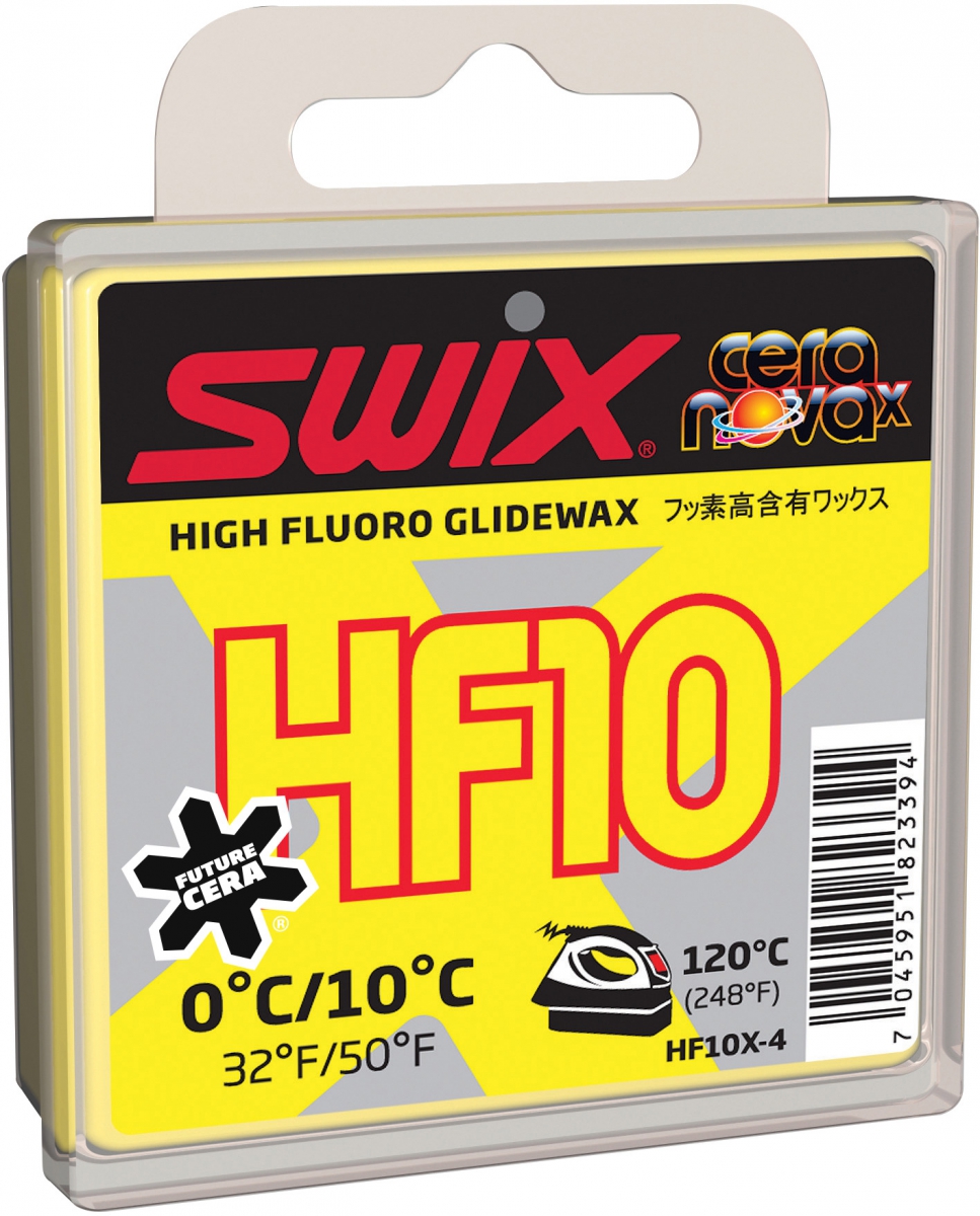 Мазь скольжения SWIX HF10X Yellow +10C / 0C 40g