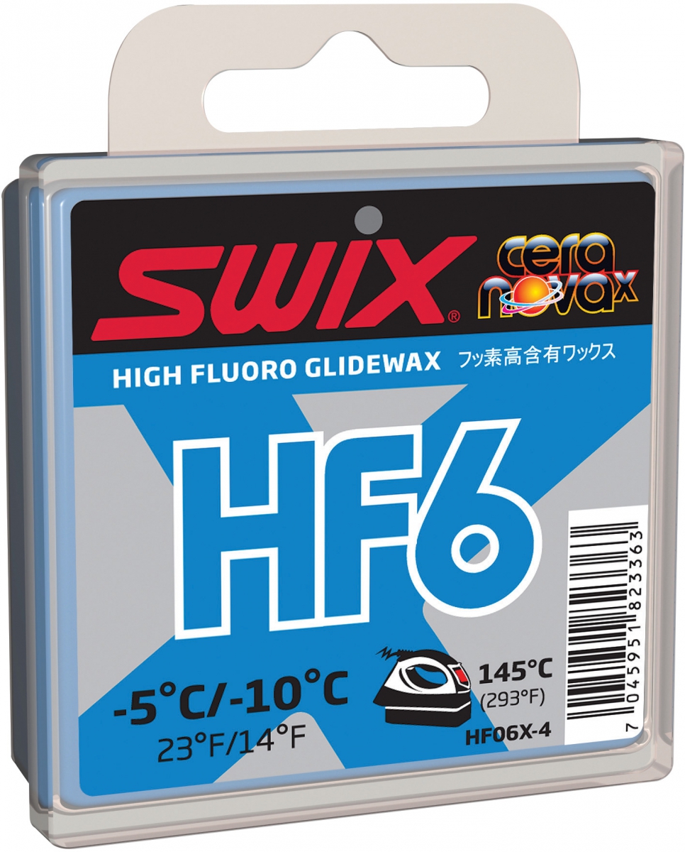 Мазь скольжения SWIX HF6X Blue  -5C / -10C  40гр