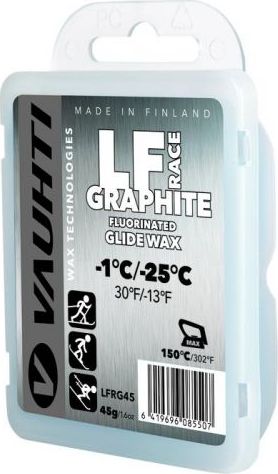 Низкофторовый парафин VAUHTI LF RACE GRAPHITE EV-343-LFRG45 -1/-25°C 45 гр