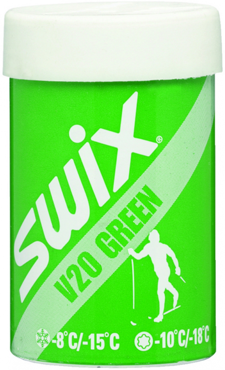 Мази держания SWIX V20 Green Grip Wax, 45g