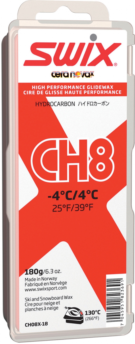 Мазь скольжения SWIX CH8X Red  +4C / -4C 180g