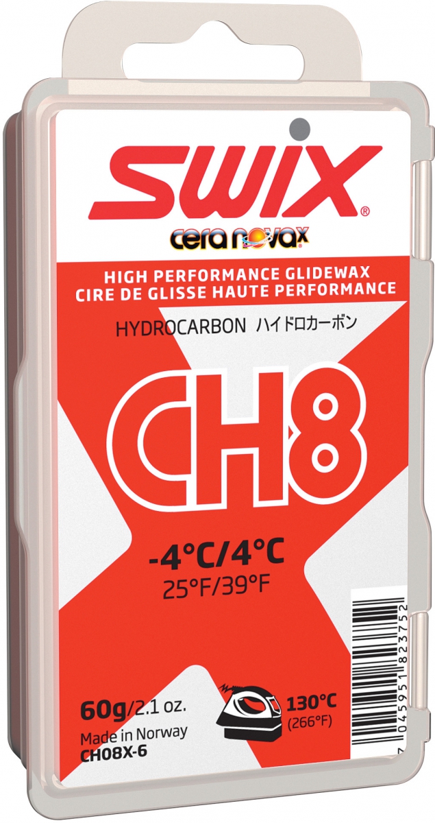 Мазь скольжения SWIX CH8X Red  +4C / -4C 60 гр