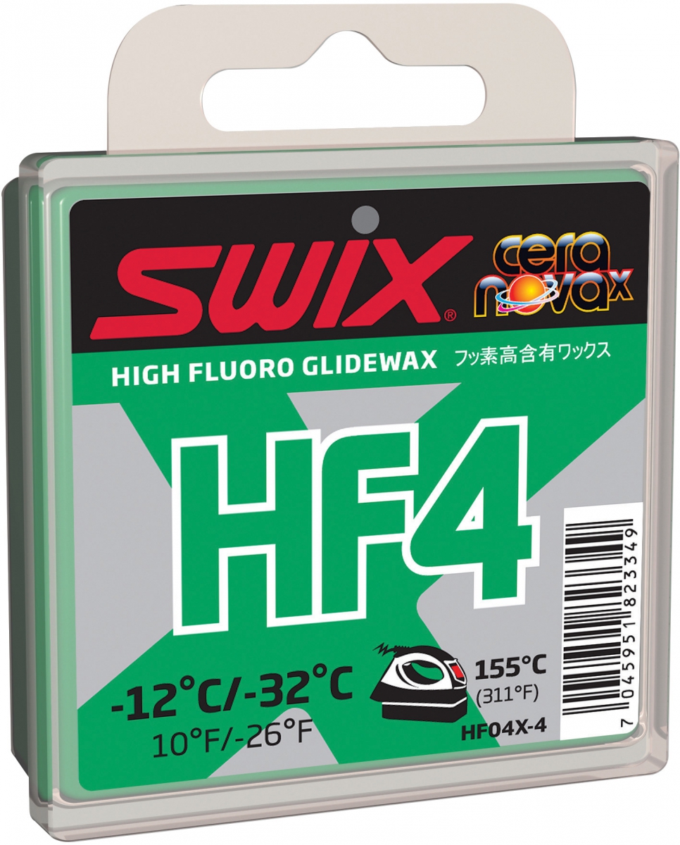 Мазь скольжения SWIX HF4X Green  -12C / -32C 40гр