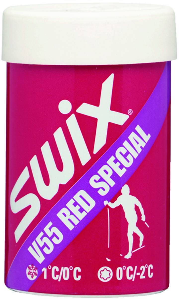 Мази держания SWIX V55 Red Special Grip Wax, 45g